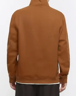 River Island regular fit funnel sweatshirt< Hoodies & Sweatshirts