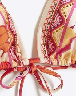 River Island scarf print triangle bikini top< Swimwear & Beachwear