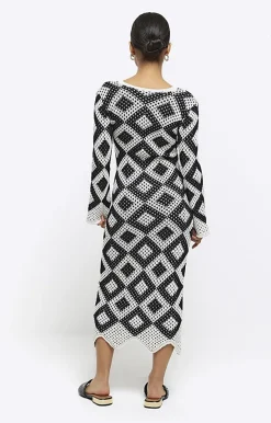 River Island Petite diamond stitch beach maxi dress< Petite