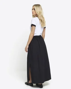 River Island Petite elasticated waist maxi skirt< Petite