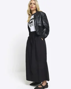 River Island Petite elasticated waist maxi skirt< Petite