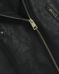 River Island Petite Faux Leather Biker Jacket< Petite