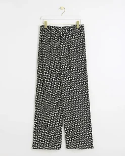 River Island Petite geometric wide leg trousers< Petite