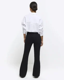 River Island Petite high waisted flare jeans< Petite
