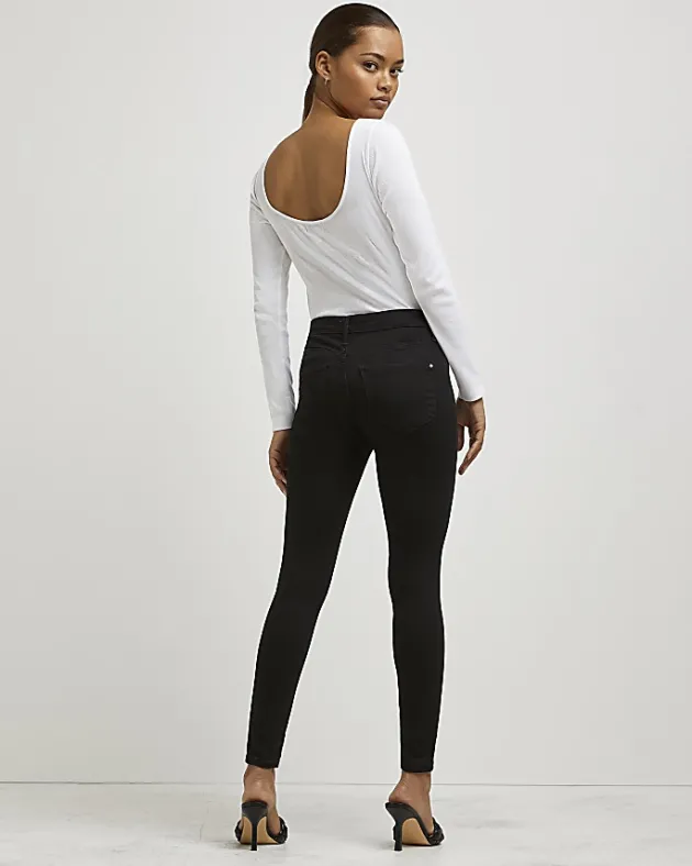 River Island Petite Molly mid rise skinny jeans< Petite