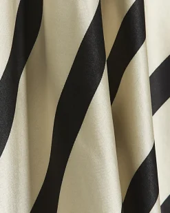 River Island Petite satin stripe midi skirt< Petite