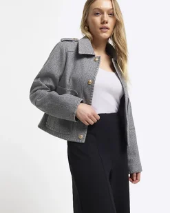 River Island Petite stitched wide leg trousers< Petite