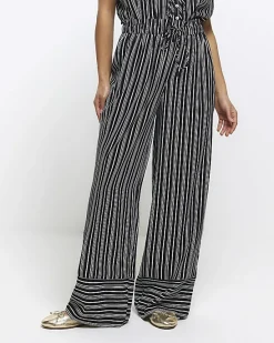 River Island Petite stripe wide leg trousers< Petite
