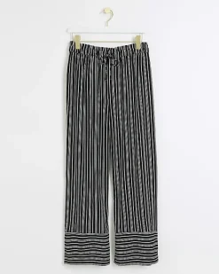 River Island Petite stripe wide leg trousers< Petite