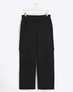 River Island Petite wide leg cargo joggers< Petite