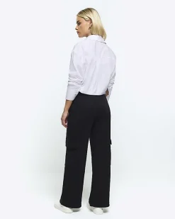 River Island Petite wide leg cargo joggers< Petite