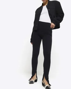 River Island Petite zip hem leggings< Petite
