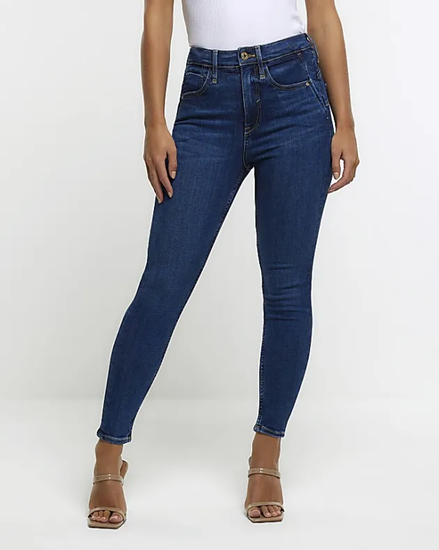 River Island Petite high waist skinny jeans< Petite