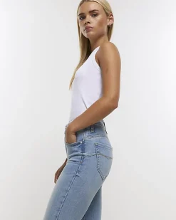 River Island Petite high waisted bum sculpt jeans< Petite