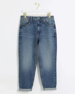River Island Petite high waisted mom sculpt jeans< Petite
