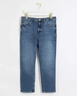 River Island Petite high waisted slim straight jeans< Petite