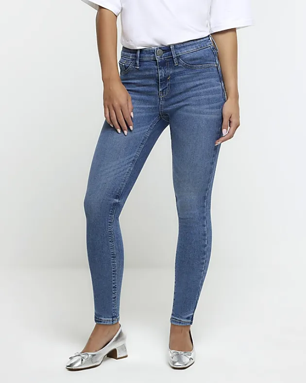 River Island Petite skinny fit bum sculpt jeans< Petite