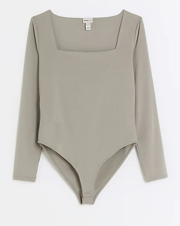River Island Petite Clean Square Neck Body< Petite