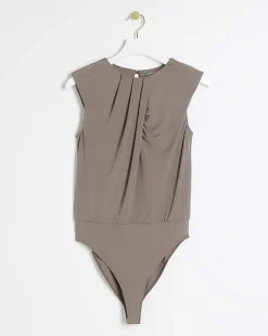 River Island Petite ruched bodysuit< Petite