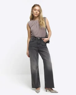 River Island Petite ruched bodysuit< Petite