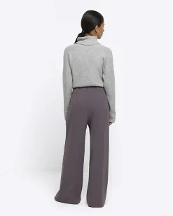 River Island Petite stitched wide leg trousers< Petite