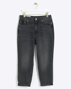 River Island Petite Washed Mom Sculpt Jeans< Petite