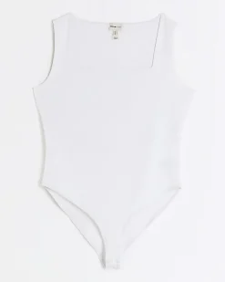 River Island Petite square neck bodysuit< Petite