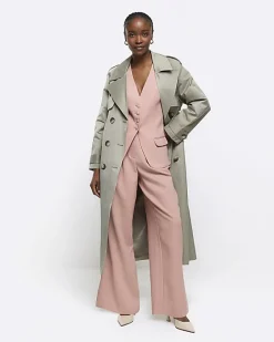 River Island button up longline waistcoat< Suits & Tailoring