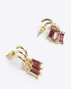 River Island diamante hoop earrings< Jewellery