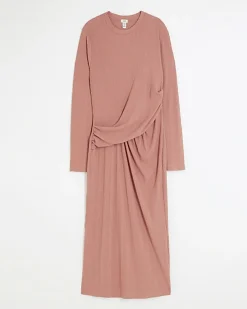 River Island drape front bodycon midi dress< Dresses