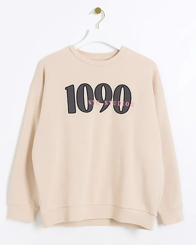River Island embroidered sweatshirt< Loungewear