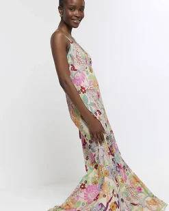 River Island floral slip maxi dress< Dresses