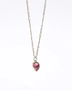 River Island heart stone necklace< Accessories & Jewellery