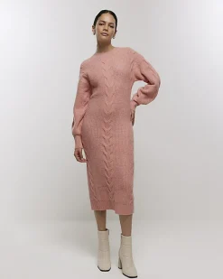 River Island plait jumper midi dress< Dresses
