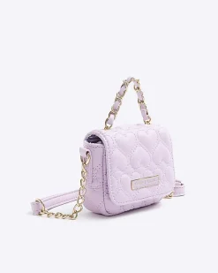 River Island quilted heart cross body bag< Bags & Purses