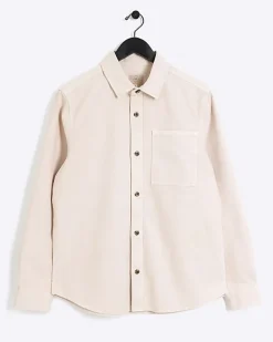 River Island regular fit chest pocket shirt< Shirts