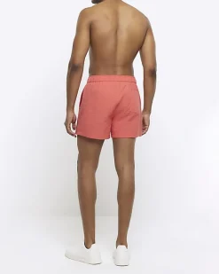 River Island regular fit seersucker swim shorts< Shorts