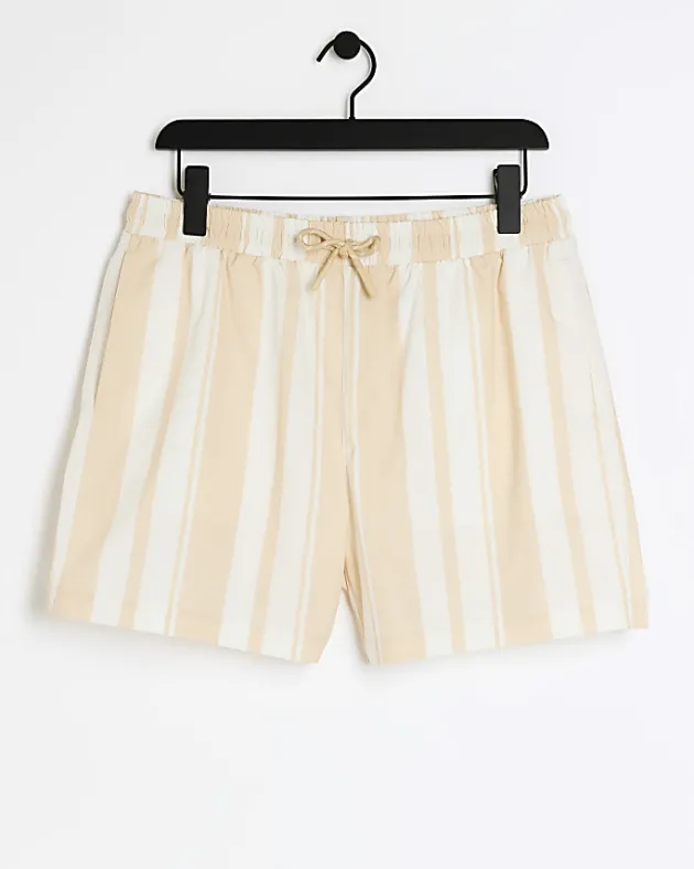 River Island regular fit stripe swim shorts< Shorts
