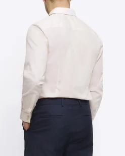 River Island slim fit long sleeve smart shirt< Shirts