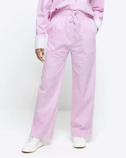 River Island stripe straight pull on trousers< Trousers