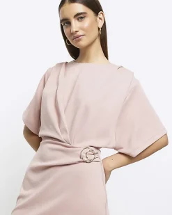 River Island wrap buckle t-shirt mini dress< Dresses