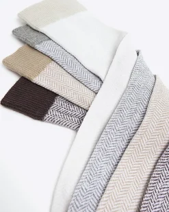 River Island 5PK beige textured ankle socks< Underwear & Socks