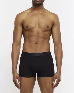 River Island 4PK Check cotton stretch Trunks< Underwear & Socks