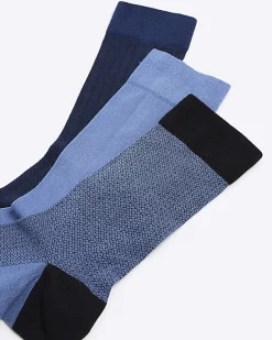 River Island 3PK geometric bamboo ankle socks< Underwear & Socks