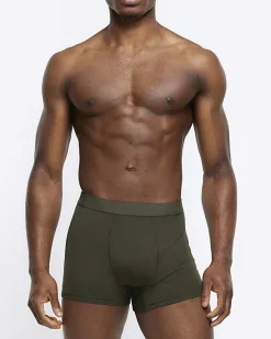 River Island 3PK and Khaki Modal trunks< Underwear & Socks