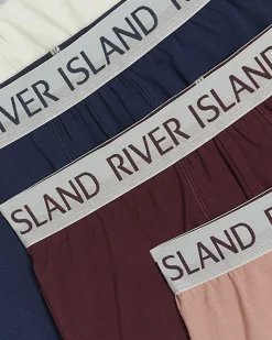 River Island 4PK Cotton Stretch RI trunks< Underwear & Socks