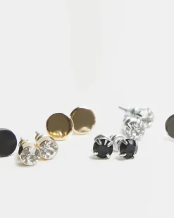 River Island 6PK silver stud earrings< Jewellery & Watches