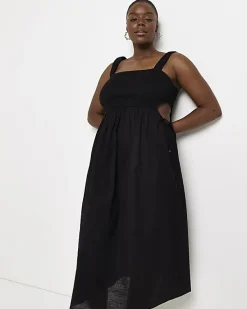 River Island Plus cut out beach midi dress< Swimwear & Beachwear