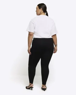 River Island Plus faux leather leggings< Plus