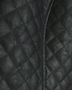 River Island Plus faux leather quilted blazer< Plus